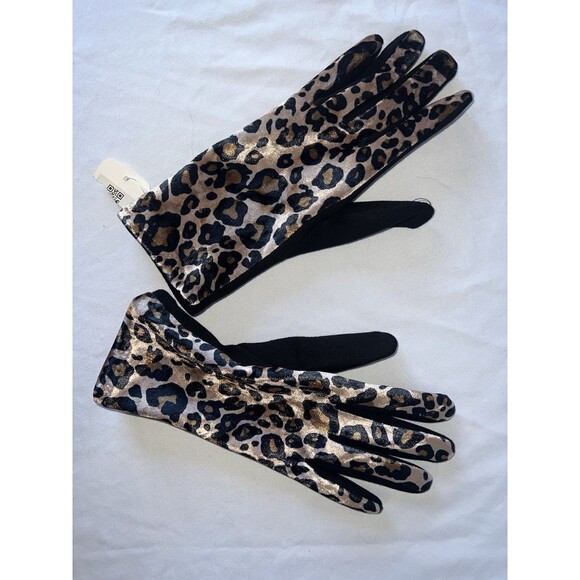 Leopard Touch Screen Gloves, Unused - Picture 2 of 7